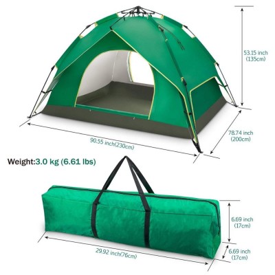 Woqi Outdoor Camping Hiking Fishing Portable Foldable Waterproof Outdoor Dome Tent